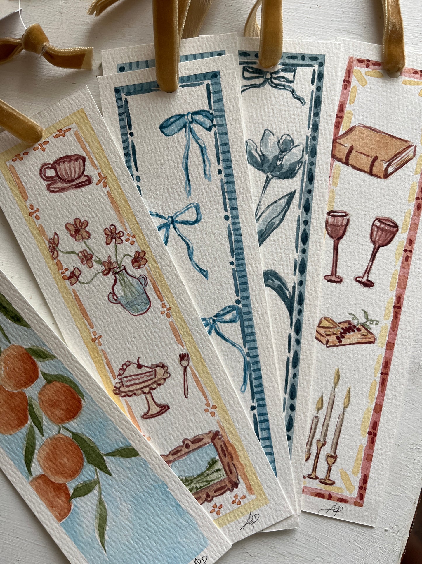 Hand Painted Bookmark