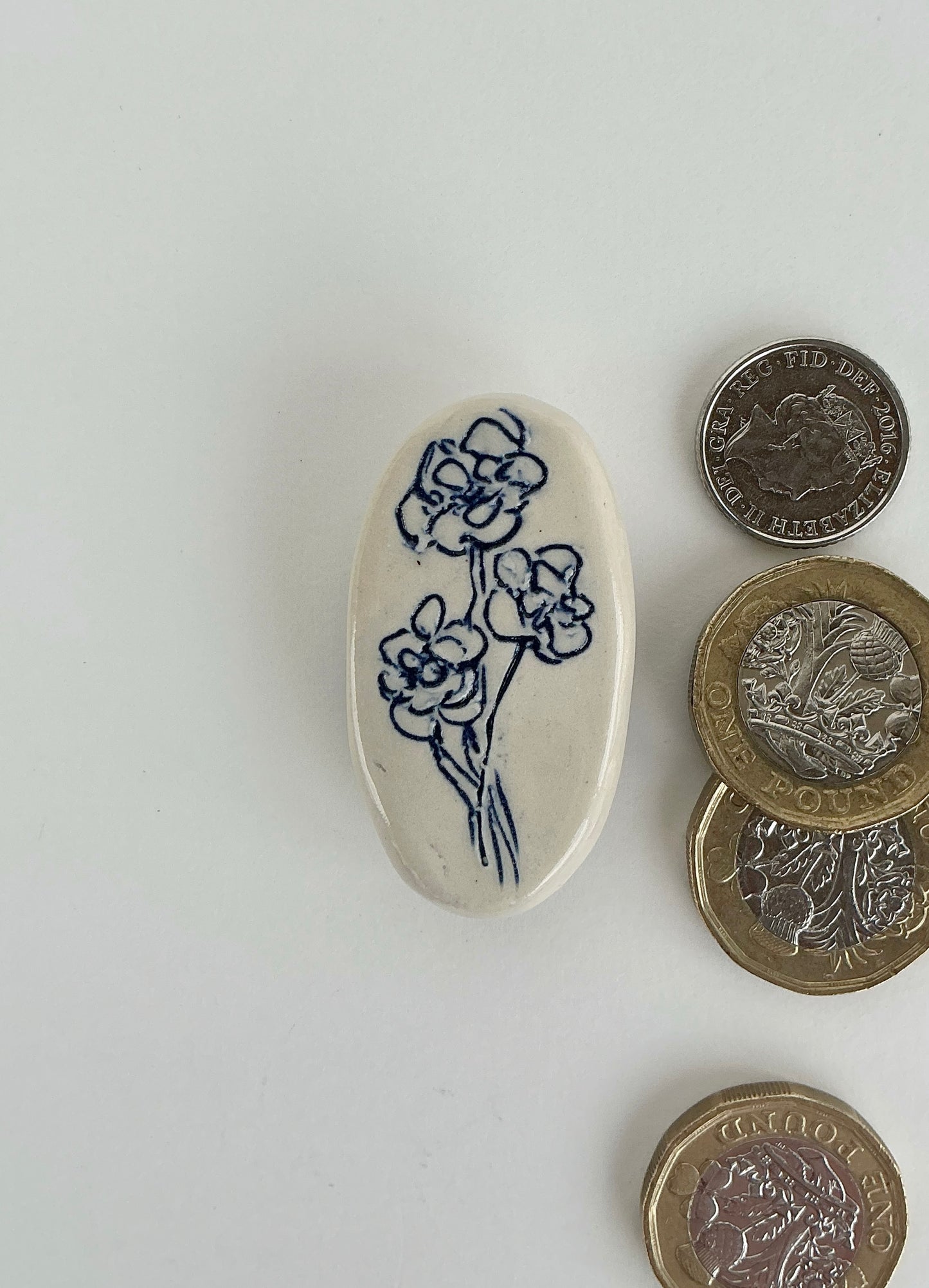 Ceramic Floral Magnet