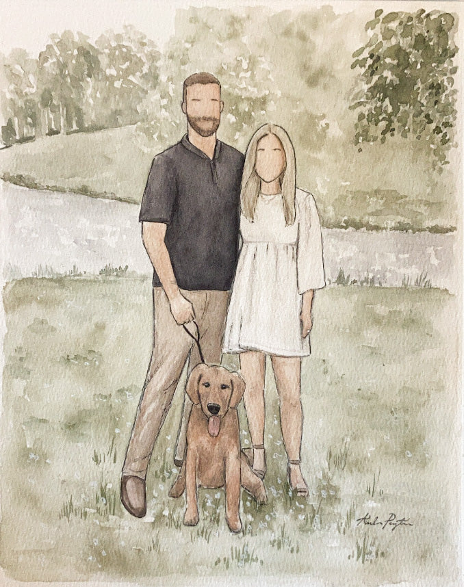 Custom Portrait Watercolor