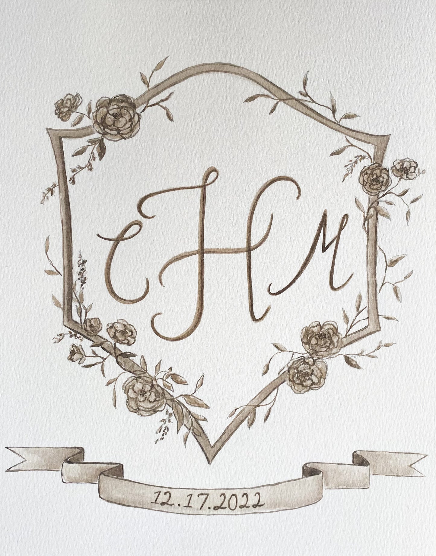 Custom Wedding Crest