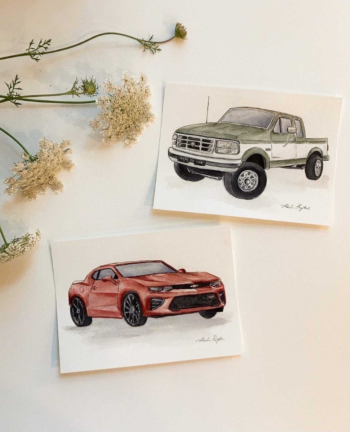 Custom Vehicle Watercolor