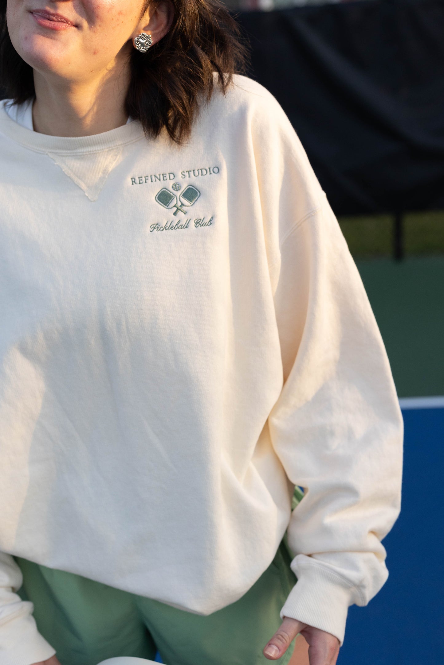 Embroidered Pickleball Club Sweatshirt