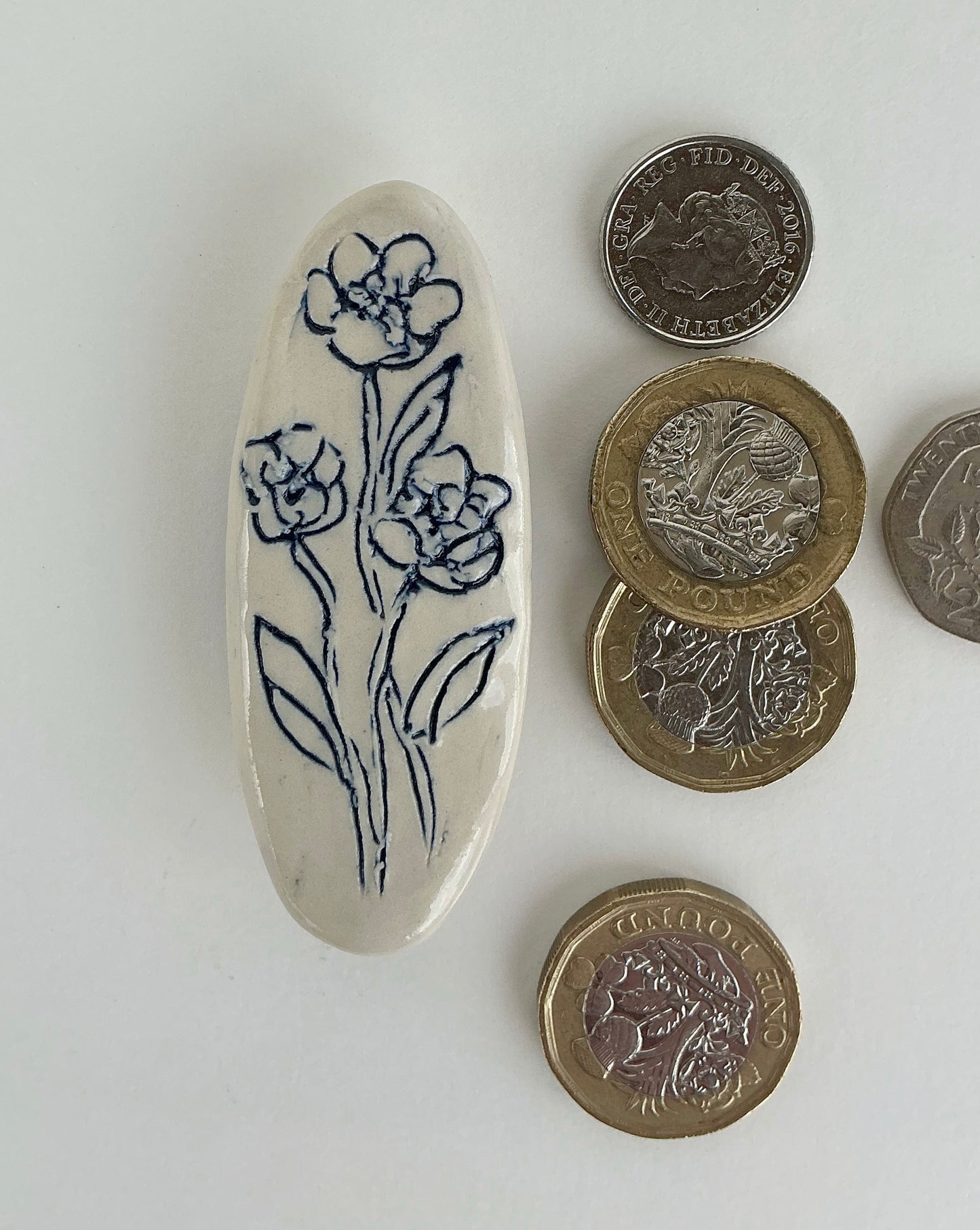 Ceramic Floral Magnet