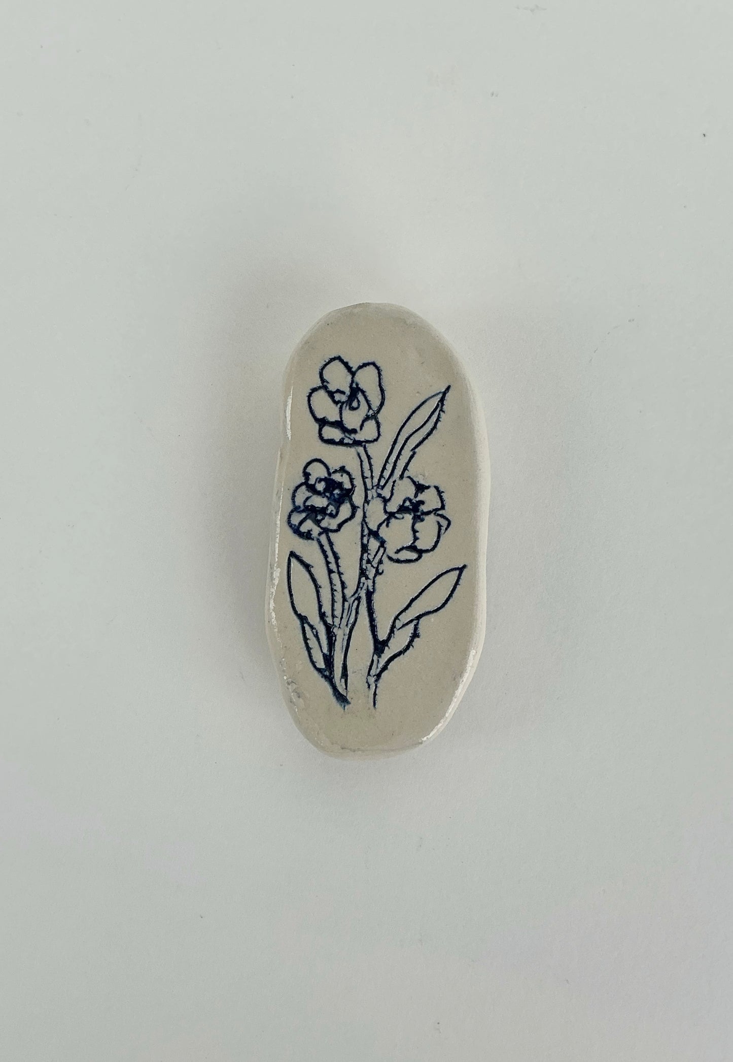 Ceramic Floral Magnet