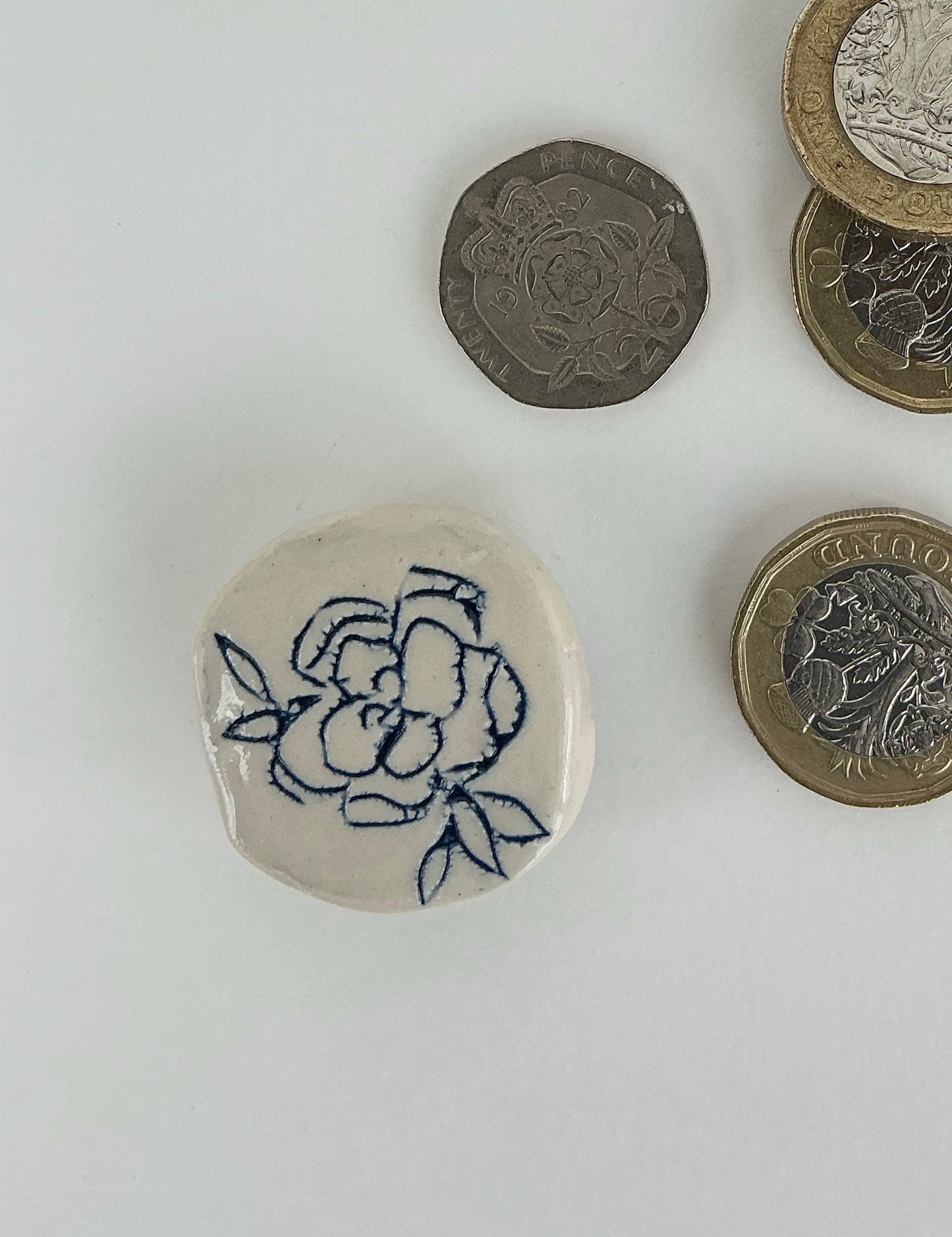 Ceramic Floral Magnet