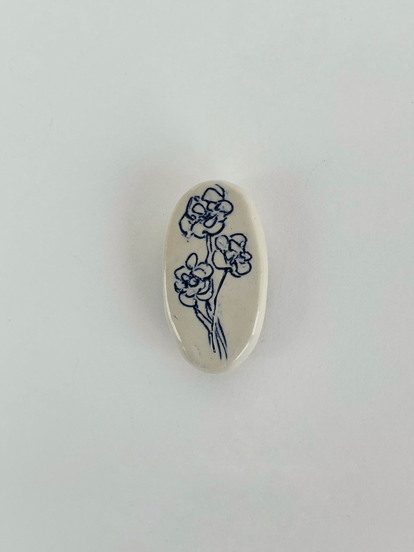 Ceramic Floral Magnet