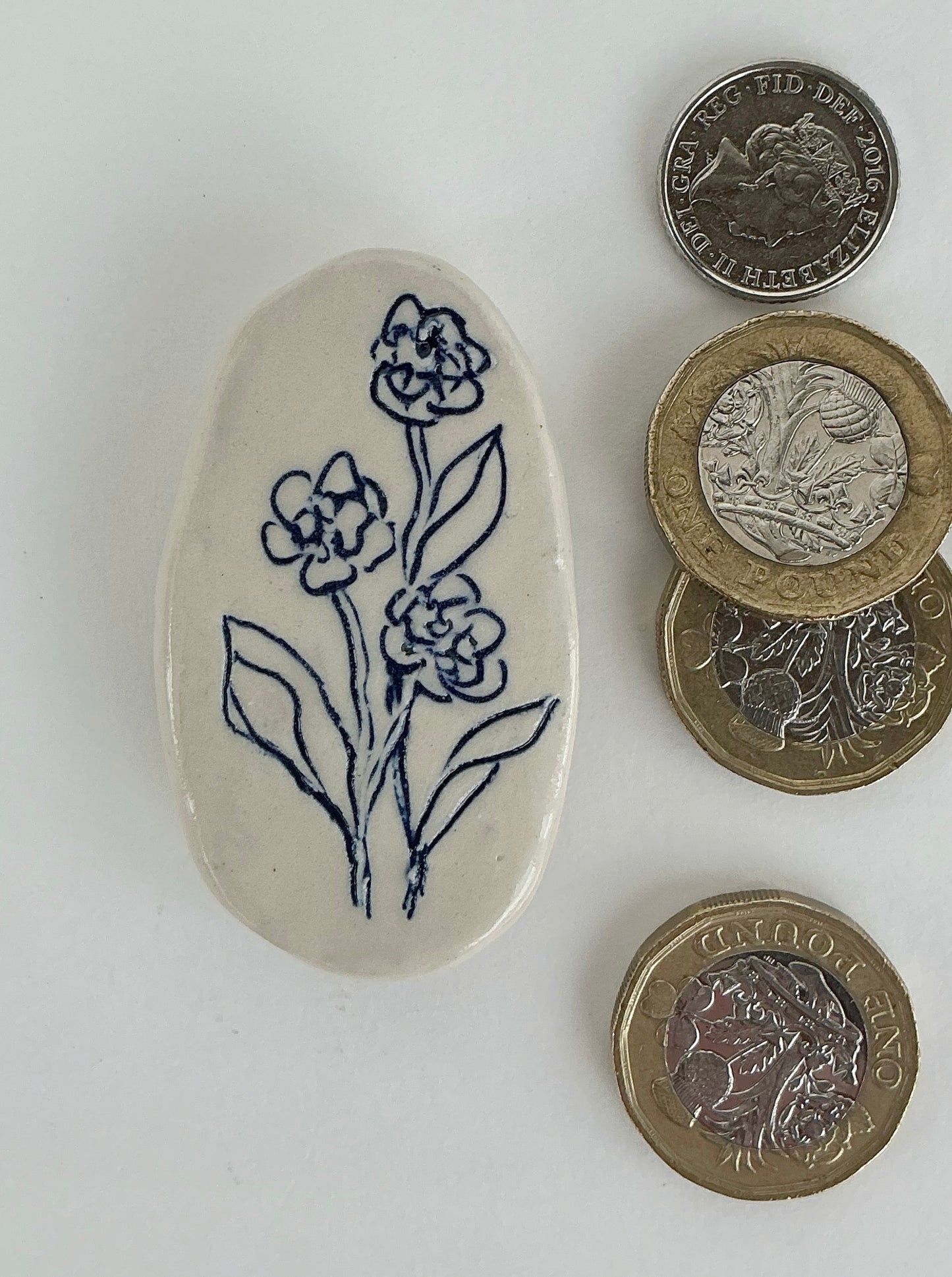 Ceramic Floral Magnet