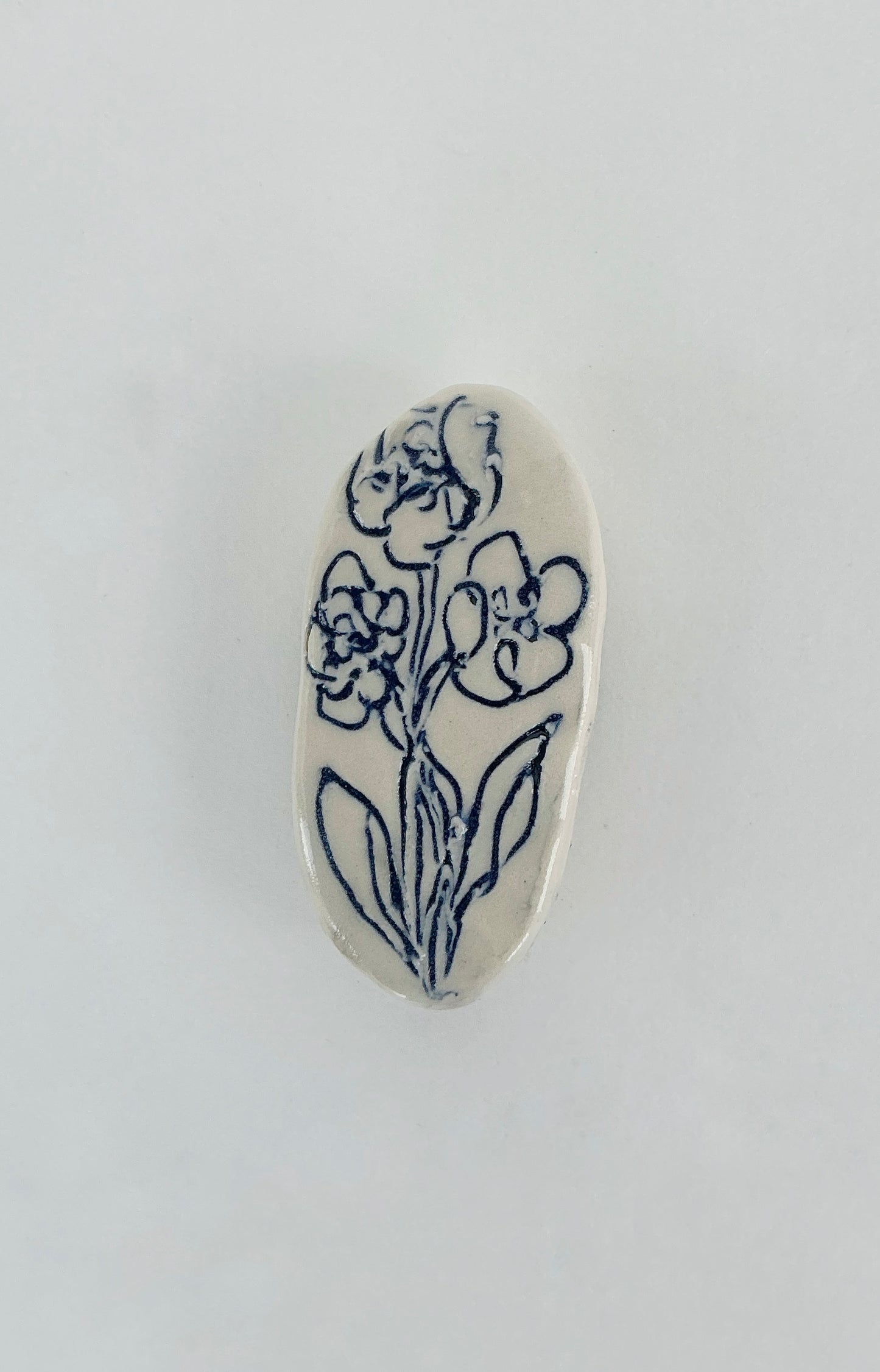 Ceramic Floral Magnet