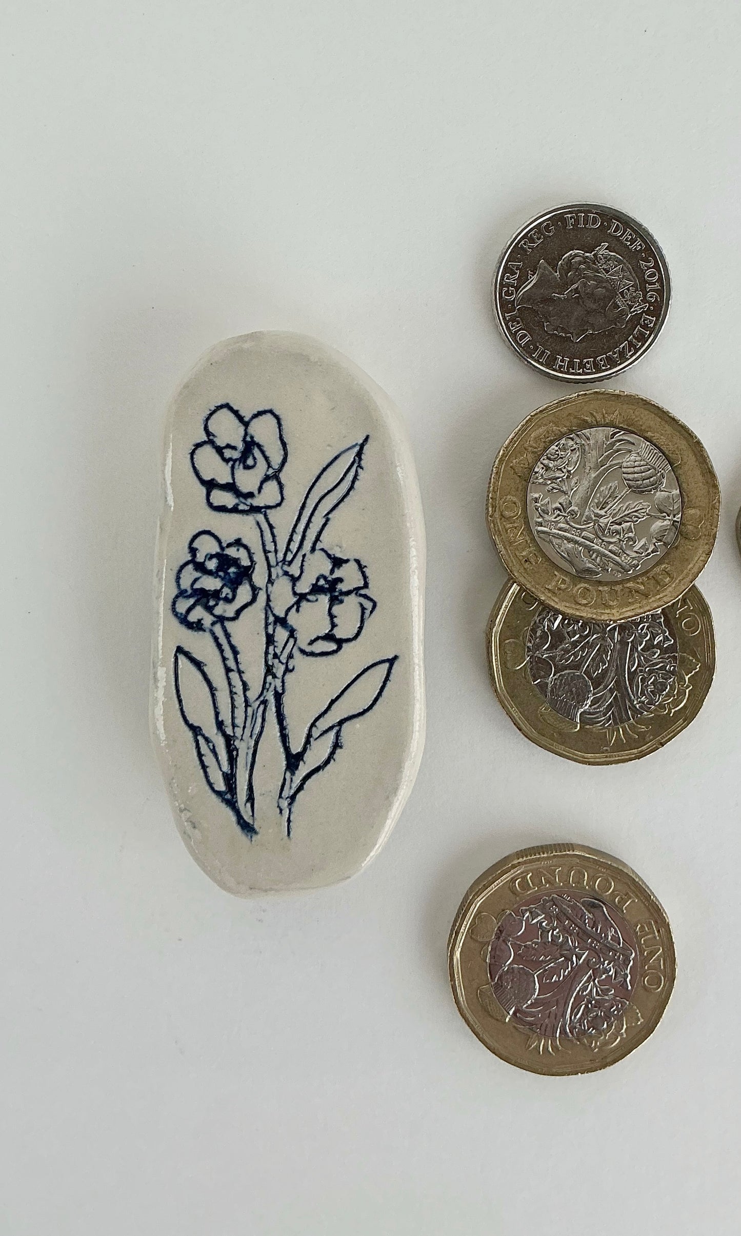 Ceramic Floral Magnet