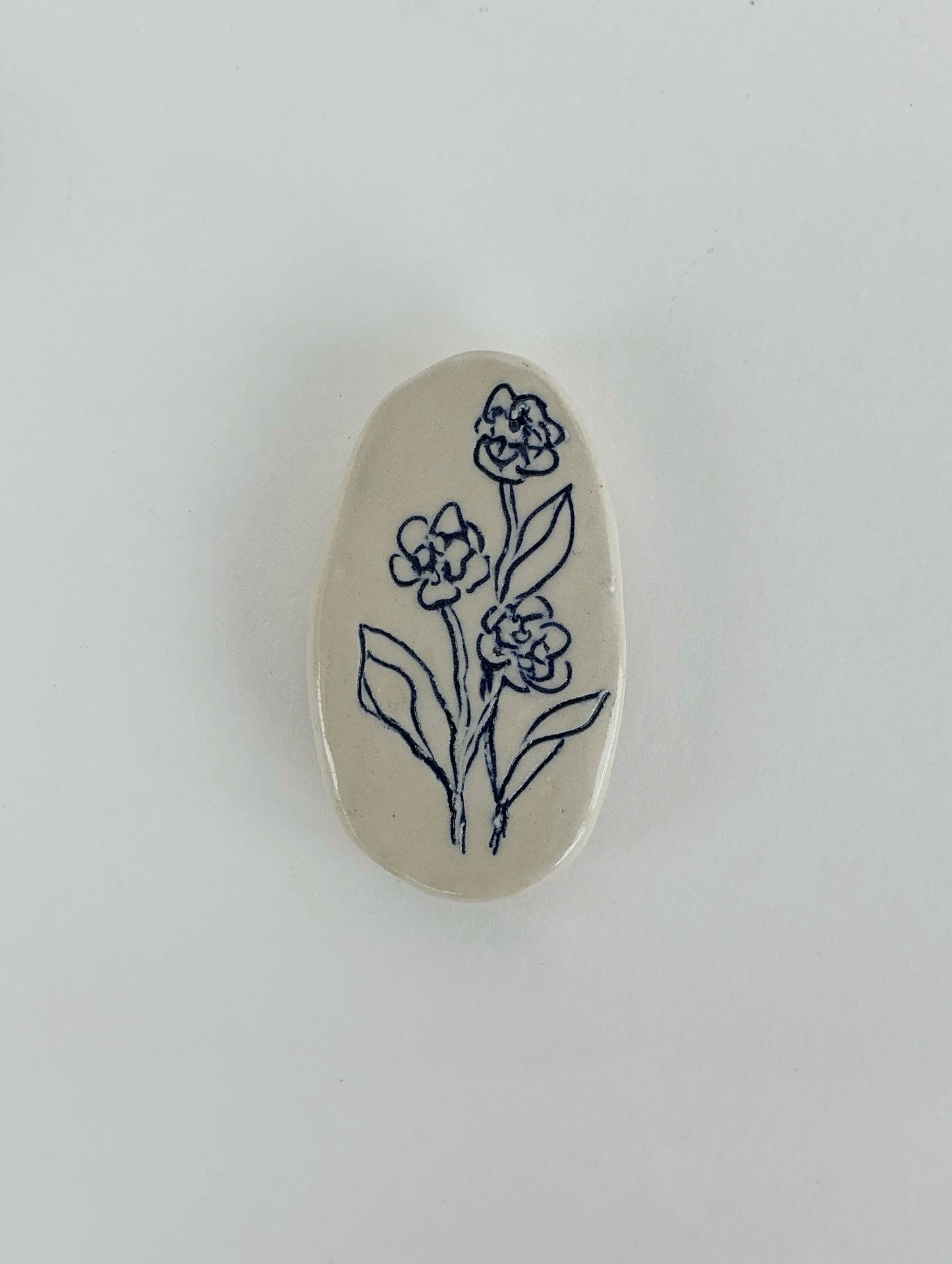 Ceramic Floral Magnet