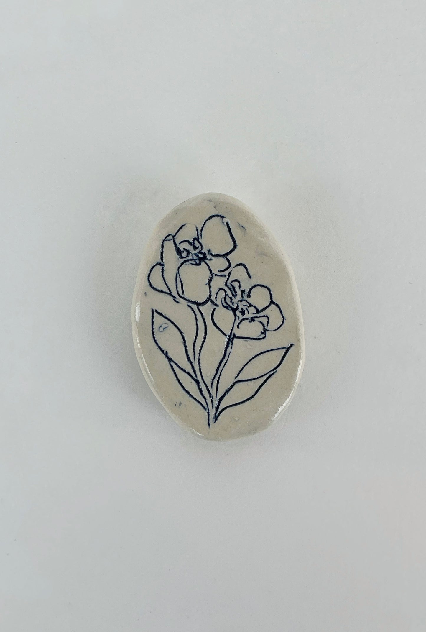 Ceramic Floral Magnet