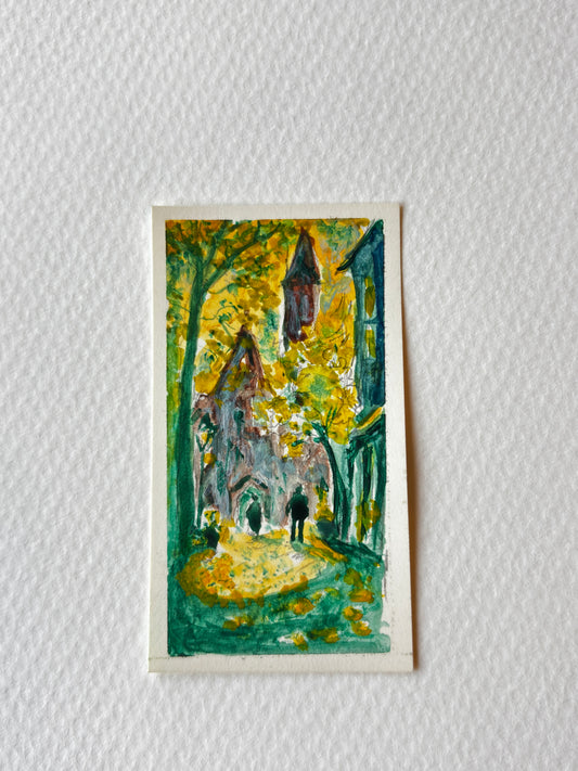 Mini Study Painting By Grandaddy | Peaceful Prayer